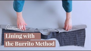 Tutorial How to Sew a Lining Using the Burrito Method [upl. by Kantos]