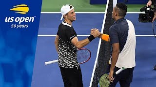 Nick Kyrgios Rallies during Night Session to Defeat Radu Albot [upl. by Clywd]