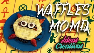 👻 Waffles de Halloween 🎃 Momia 🎃 Ideas creativas DIY [upl. by Stalder]