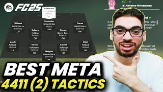 BEST META 4411 FORMATION AND CUSTOM TACTICS IN FC 25 ULTIMATE TEAM [upl. by Runkel]