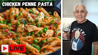 Chicken Penne Pasta with Bacon and Peas by Pasquale Sciarappa [upl. by Ardnosac]