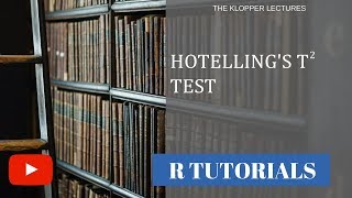 Hotelling Tsquared test using R [upl. by Selena]