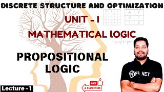 Propositional Logic in Mathematical Logic  Discrete Structure and Optimization  Computer Science [upl. by Naxor86]