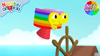 Sail the Seven Seas  S7 E9  Learn Times Tables  Numberblocks [upl. by Kcarb]