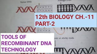 Class 12 biology chapter 11part 2tools of RDTStudy with Farru [upl. by Euqinaj]