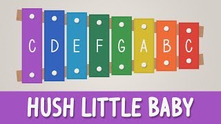 How to play Hush Little Baby on a Xylophone  Easy Songs  Tutorial [upl. by Aryam]