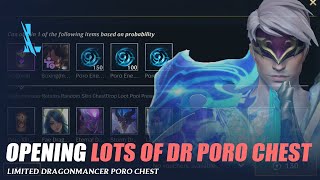 Opening Lots Of Dragonmancer Poro Chest  Wild Rift [upl. by Htessil834]