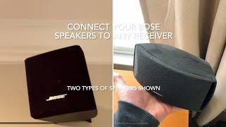 How to use Bose speakers with any receiver [upl. by Aikahc]