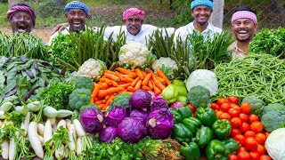 COLORFUL VEGETABLE Soup Recipe  Grand Vegetables Cutting amp Cooking  Healthy Soup Recipe [upl. by Tigdirb]