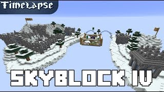 Minecraft Timelapse Skyblock IV Epic Snow kingdom 2019 Survival [upl. by Eelydnarb]