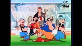 Spot Kinder sorpresa 1991  Popeye  Braccio di ferro  Spot e Tv Vintage [upl. by Sardella]