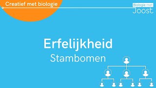 Erfelijkheid  Stambomen  Examenvragen oefenen  Creatief met Biologie [upl. by Beckett111]