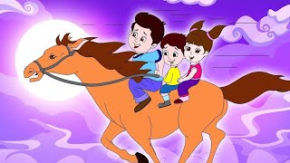 Lakdi ki kathi  लकड़ी की काठी  Popular Hindi Children Songs  Animated Songs by JingleToons [upl. by Carole]