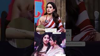 Janhvi opens up about her tattoo in sri devi’s writing janhvikapoor sridevi trend viralvideo [upl. by Danziger]