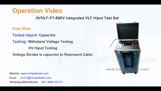 Operation Video of HVVLFYT50KV Integrated VLF Hipot Test Set [upl. by Bledsoe119]