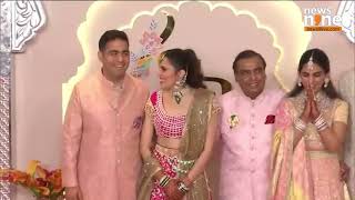 Ambani Family  Mukesh Ambani amp Family at Jio World Convention Centre for Anant Ambanis Wedding [upl. by Meeharbi418]