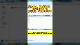 Short Video  Cara Menjadikan Eviews 9 Full Version [upl. by Elleunamme796]