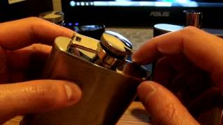 Snow Peak Titanium Hip Flask 5oz Opening and Review [upl. by Adnuhser]