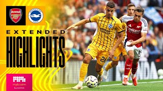 EXTENDED HIGHLIGHTS  Arsenal v Brighton  Premier League [upl. by Watters]