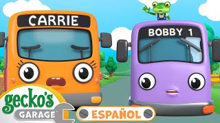 Gecko en problemas sobre el autobús 😱 🐸 Garaje de Gecko  Carros para niños  Vídeos educativos [upl. by Karilla576]