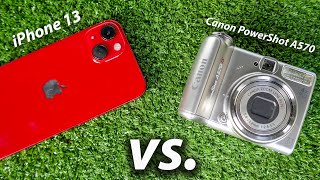 iPhone 13 vs 2000s Digicam Canon PowerShot A570 IS [upl. by Sankaran]