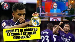 RODRYGO INTRATABLE con doblete Real Madrid abatió a un Athletic Club poco intenso  Fuera de Juego [upl. by Scot]