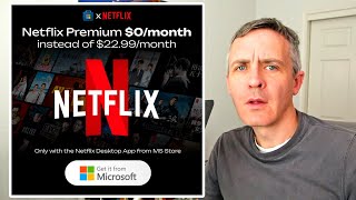 Netflix Premium Subscription Is Free in Microsoft Store Promotion [upl. by Latif]