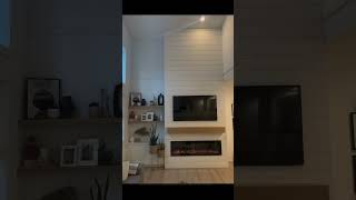 Shiplap fireplace unit [upl. by Surat416]