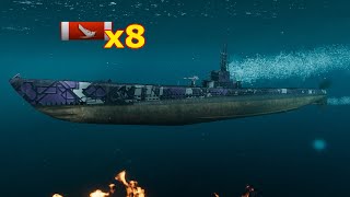 World of WarShips Salmon  8 Kills 153K Damage [upl. by Yecaw48]