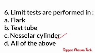 Pharmaceutical Chemistry  Multiple Choice Questions  Pharmacist Exam Question Paper [upl. by Aramanta934]