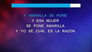 Amarilla se Pone  Orquesta Zaperoko  Karaoke HD [upl. by Ahtanamas214]