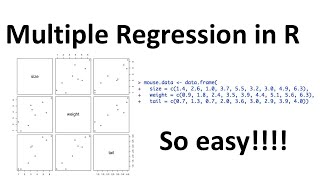 Multiple Regression in R Step by Step [upl. by Meirrak]