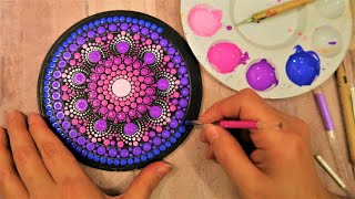 SIMPLE Dot Mandala Painting For BEGINNERS  Lydia May [upl. by Eivod]