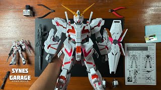 Mega Size Unicorn Gundam 148  ASMR BUILD  Daban  Rx0 Unicorn Gundam Destroy Mode [upl. by Maggie]