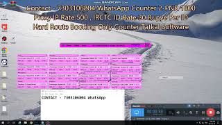 Latest Tatkal Software Today Counter Live Booking Sleepar 02062024 [upl. by Nomae567]