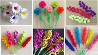 Best 6 Beautiful Paper Flower Making  DIY  Paper Crafts  Home Decor Ideas  Paper Flower [upl. by Pelagi]