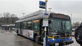 152 Coquitlam Central Station Via Austin 3321 2006 New Flyer C40LFR [upl. by Maze]