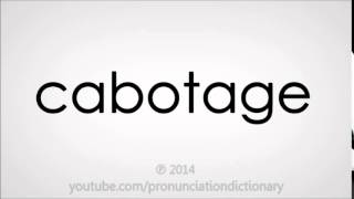 How to pronounce cabotage [upl. by Raasch331]