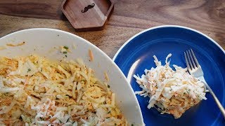 Wie bei KFC Cole Slaw Krautsalat selbstgemacht  Kentucky Fried Chicken Krautsalat Rezept [upl. by Lynna132]