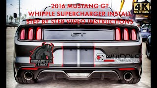 Step By Step How To Install Whipple Supercharger On A 2016 Mustang GT [upl. by Moses]