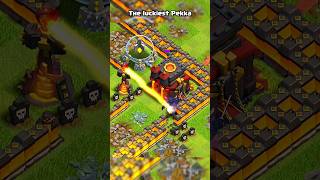 The luckiest pekka ll Clash of clans ll shorts clashofclans coc [upl. by Mairam]