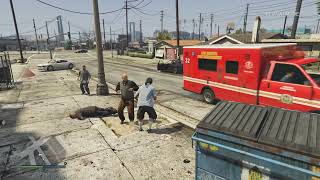 GTA V marabunta grande vs vagos and Aztecas fight [upl. by Esinert692]