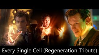 Doctor Who  Every Single Cell Regeneration Tribute [upl. by Matronna]