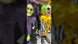 Menards Halloween 2024 animated witch and clown halloween halloweenanimatronics shorts [upl. by Llered868]