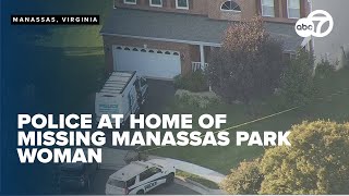 Large police presence outside home of missing Manassas Park woman [upl. by Martine]