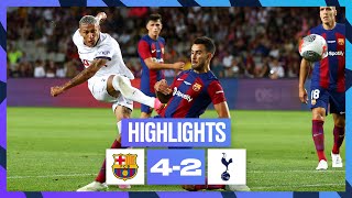 BARCELONA 42 TOTTENHAM HOTSPUR  HIGHLIGHTS [upl. by Noitna]