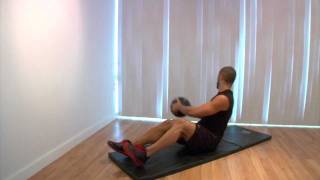 Medicine Ball Trunk Rotation Core Exercise Abs Abdominals Six Pack [upl. by Fenny573]