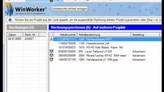 WinWorker  Nachkalkulation mit Brillux Edifact [upl. by Inatsed]