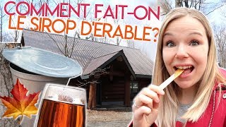 COMMENT FAITON LE SIROP DÉRABLE 🍁  Visite une cabane à sucre au Québec [upl. by Htiffirg]