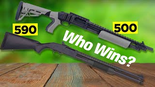 Mossberg 500 vs Mossberg 590  NOT EVEN FAIR [upl. by Gray215]